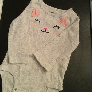 *10/$10* Carter's 12 mo. cat onesie
